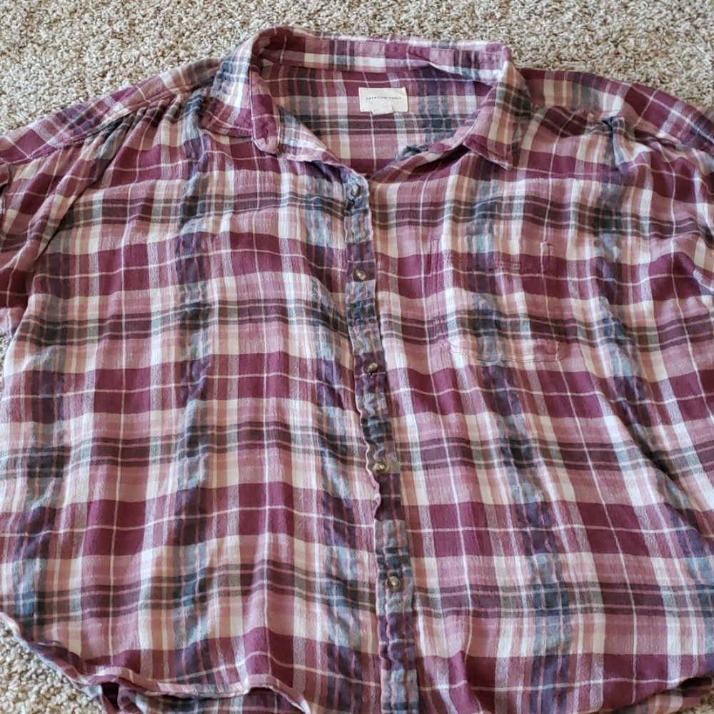 AE button up